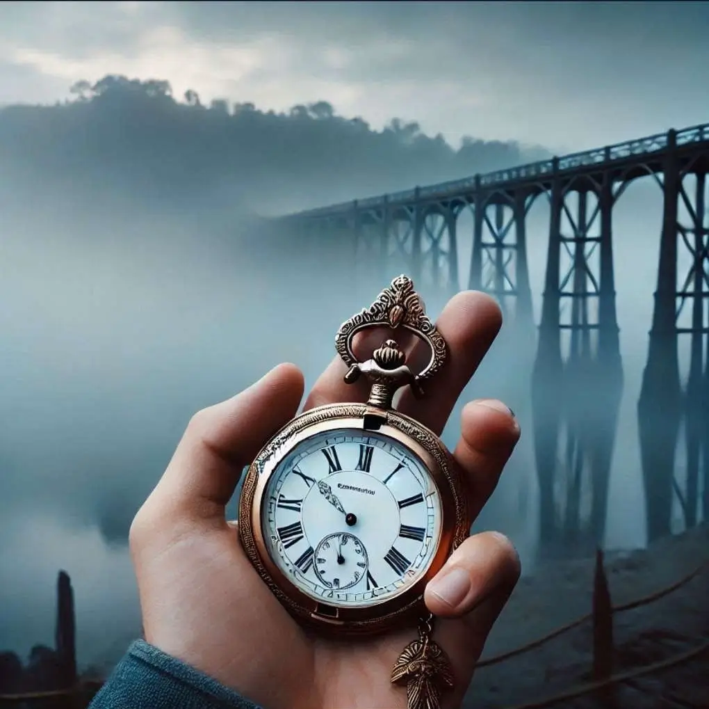 joli décor avec une montre a gousset